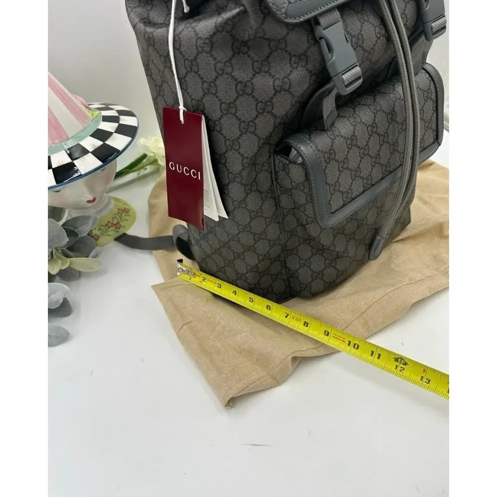 Unisex, Gucci, GG Supreme canvas backpack made in Italy NWT